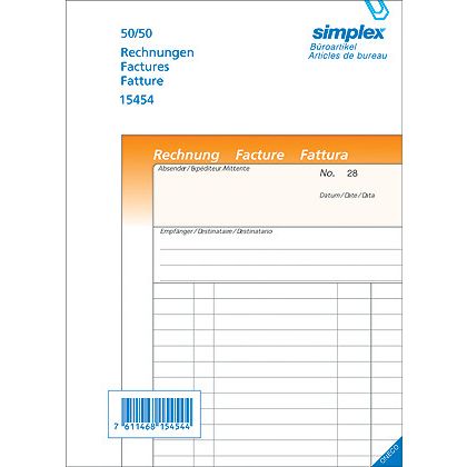SIMPLEX   Rechnungen D/F/I            A5