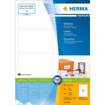 HERMA     Etiketten PREMIUM    97x67.7mm