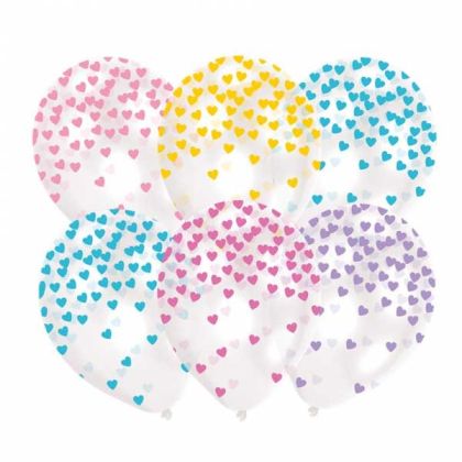 NEUTRAL   Latexballons Confetti   6 Stk.