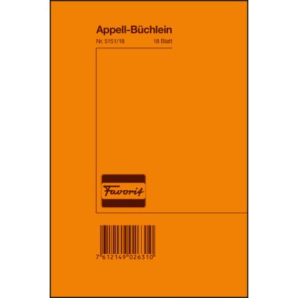 FAVORIT   Apellbuch              12×18cm