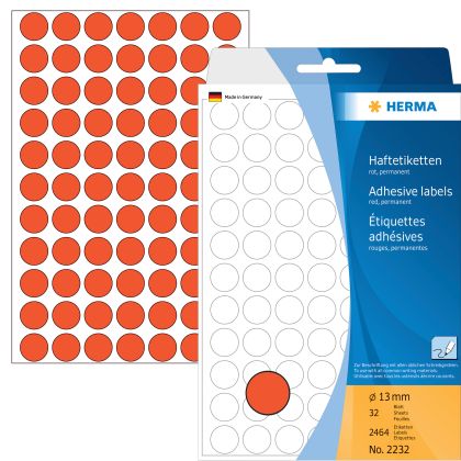 HERMA     Etiketten rund            13mm