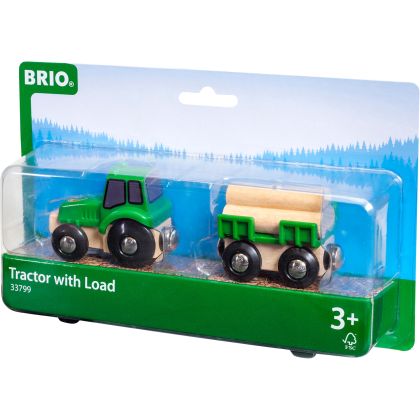 Holz Traktor mit Ladung