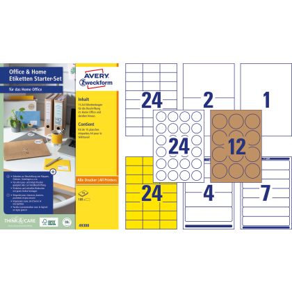AVERY ZW. Etiketten Starter-Set