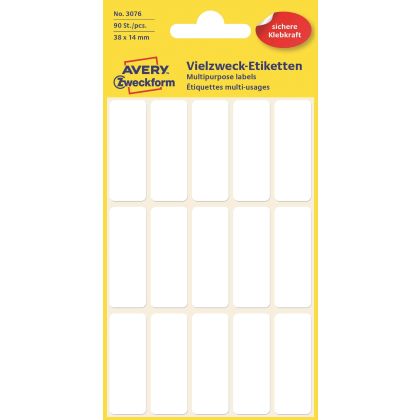 AVERY ZW. Etiketten              38×14mm