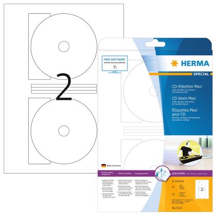 HERMA     CD-Etiketten             116mm
