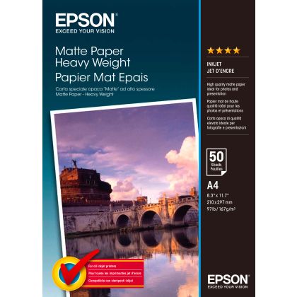 EPSON     Matt Paper heavy weight     A4