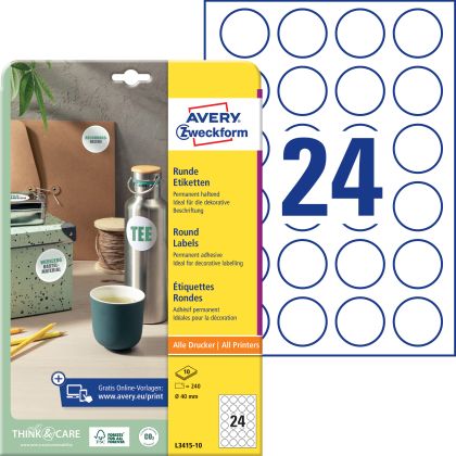 AVERY ZW. Universal-Etiketten       40mm