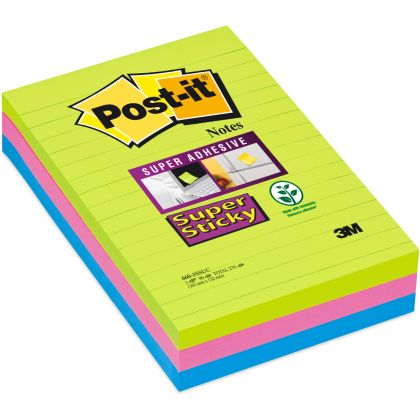 POST-IT   Block Super Sticky   102x152mm