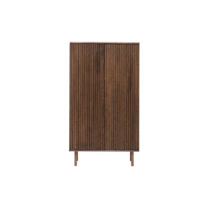 Groove Massivholz-Highboard
