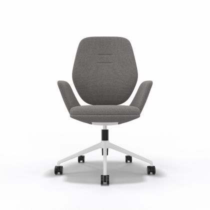 Bürostuhl Muuna 3101.15, Grau Weiss