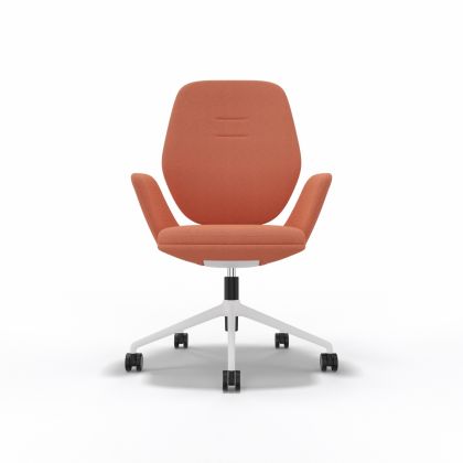 Bürostuhl Muuna 3101.15, Orange Weiss