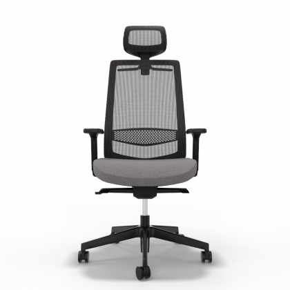 Bürostuhl Victory 1401, Grau mit Netz