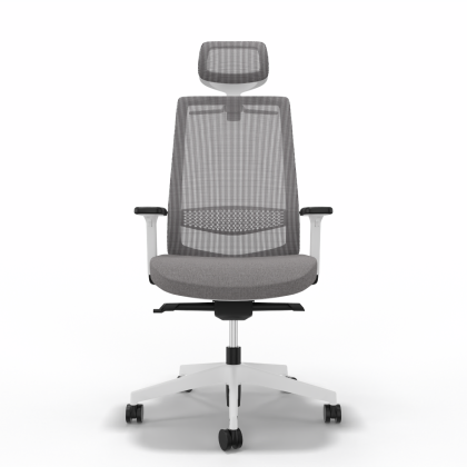 Bürostuhl Victory 1401, Grau Weiss mit Netz