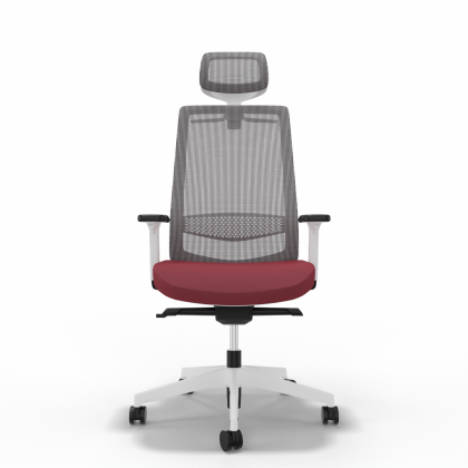 Bürostuhl Victory 1401, Rot Weiss mit Netz