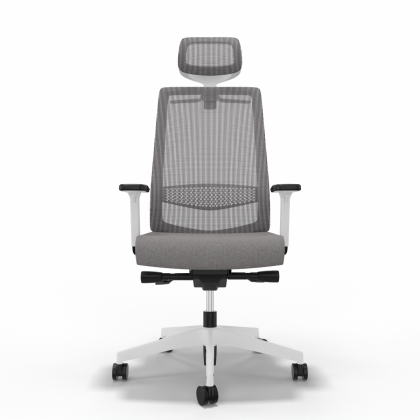 Bürostuhl Victory 1405, Grau Weiss