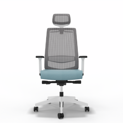 Bürostuhl Victory 1405, Hellblau Weiss