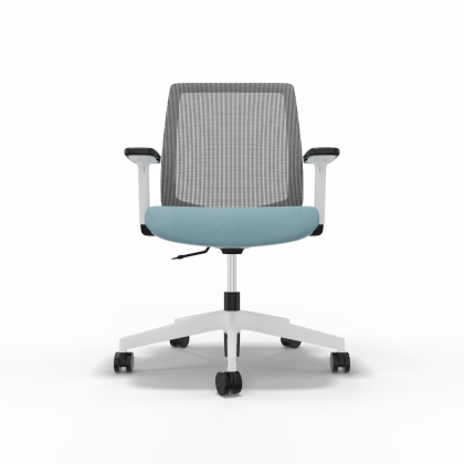 Bürostuhl Victory 1421, Hellblau Weiss